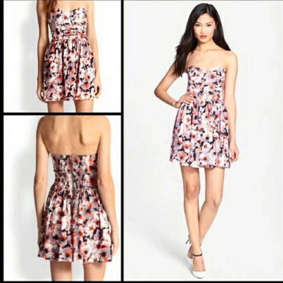 Parker strapless dress in Melrose print. Size XS. - Picture 2 of 8